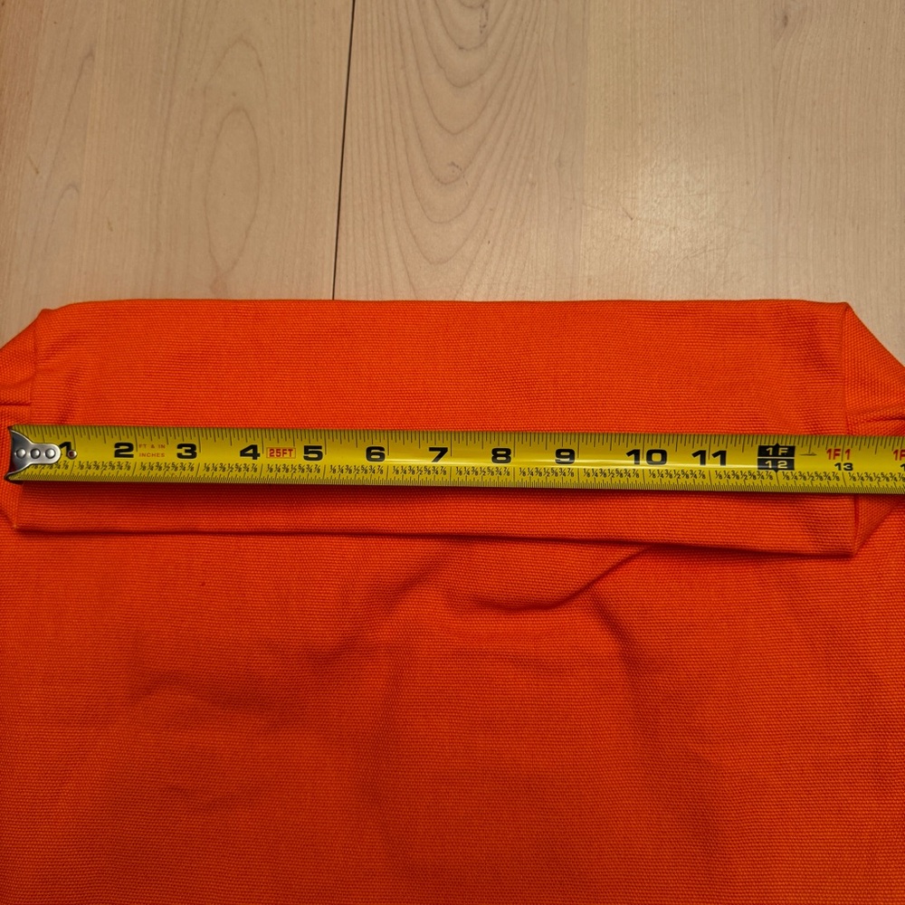 ESPRIT Vintage Throw-back 90's Orange Canvas Tote Authentic NWT - Picture 6 of 7